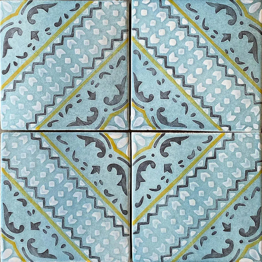 Shop Tabarka Motiff Capri 6x6 | Artistic Tile & Stone