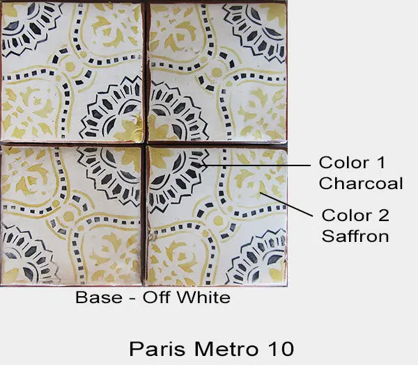 Paris Metro 10 on 4-5/8x4-5/8 