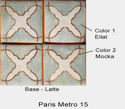 Paris Metro 15 on 4-5/8x4-5/8 