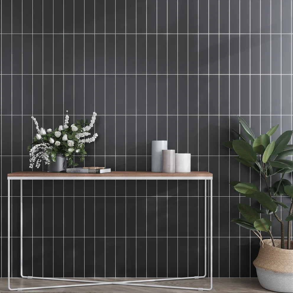 Tuxedo 3x12 Tile Satin Black