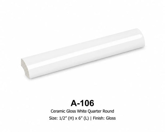 Shop Tuxedo A106 6 inch Quarter Round |   Artistic Tile & Stone