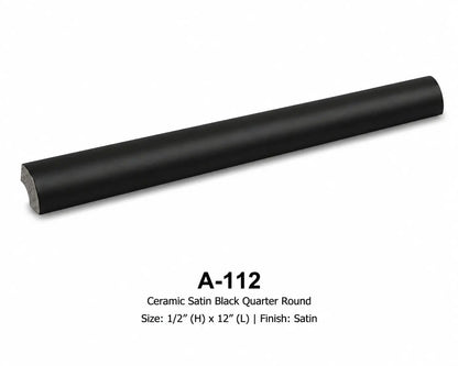 Shop Tuxedo A112 12 inch Quarter Round |   Artistic Tile & Stone