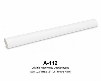 Shop Tuxedo A112 12 inch Quarter Round |   Artistic Tile & Stone