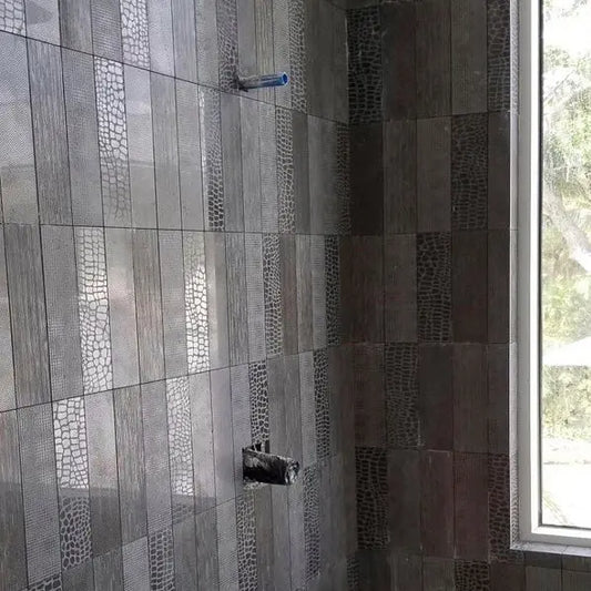 Shop Mir Skalini 3x12 Etched Dots Black | Artistic Tile & Stone