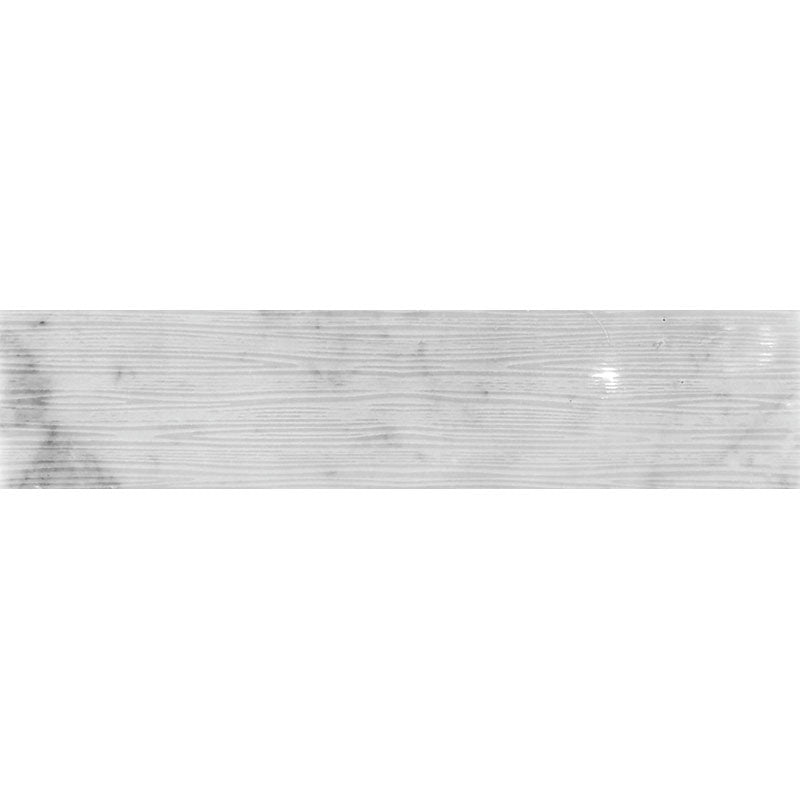 Shop Mir Skalini Etched Waves Carrara 3x12 |   Artistic Tile & Stone