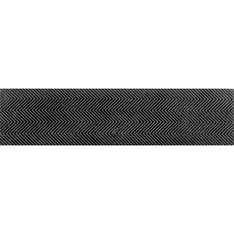 Shop Mir Skalini Etched Chevron Black 3x12 |   Artistic Tile & Stone