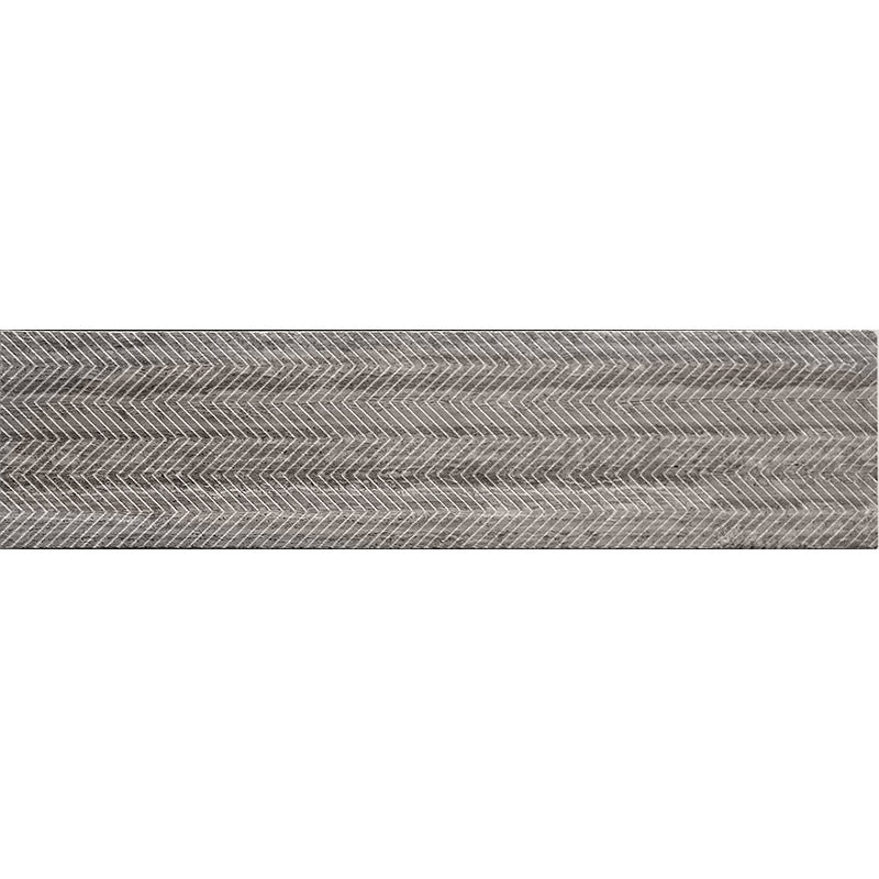 Shop Mir Skalini Etched Chevron Wooden Grey 3x12 |   Artistic Tile & Stone