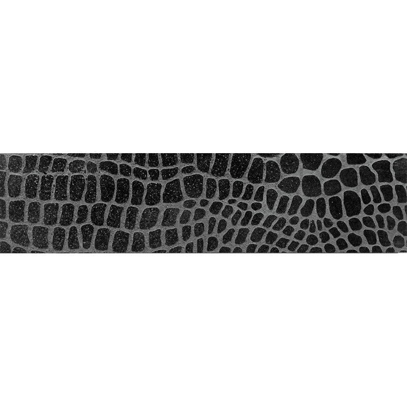 Shop Mir Skalini Etched Alligator Black 3x12 |   Artistic Tile & Stone