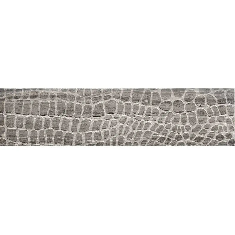 Shop Mir Skalini 3x12 Etched Alligator Wooden Grey | Artistic Tile & Stone