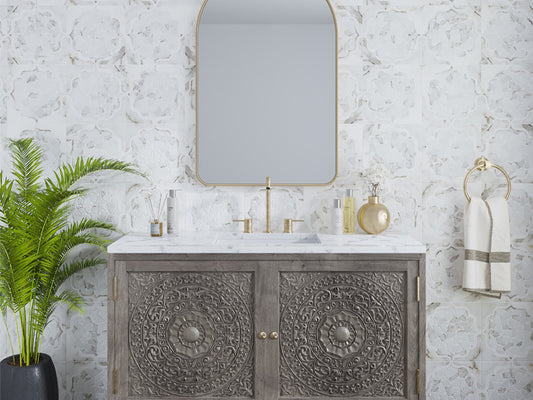 Shop Mir Skalini Carnaby White |   Artistic Tile & Stone