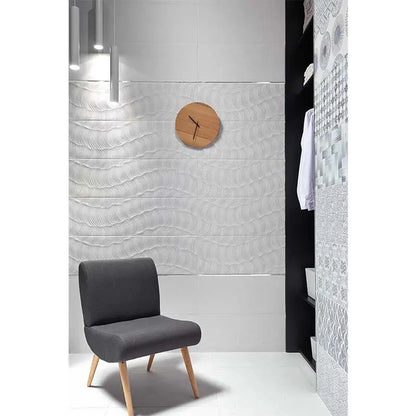 Shop Mir Movement Ivory Deco 11.7 x 39.2 |   Artistic Tile & Stone