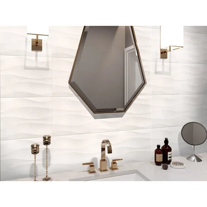 Shop Mir Matrix Blanco Wave 11.7 x 35.2 |   Artistic Tile & Stone
