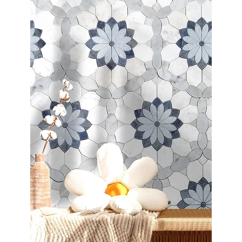 Shop Mir Skalini Merletto Azul |   Artistic Tile & Stone