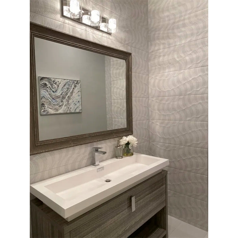 Shop Mir Movement Grey Deco 11.7 x 39.2 |   Artistic Tile & Stone