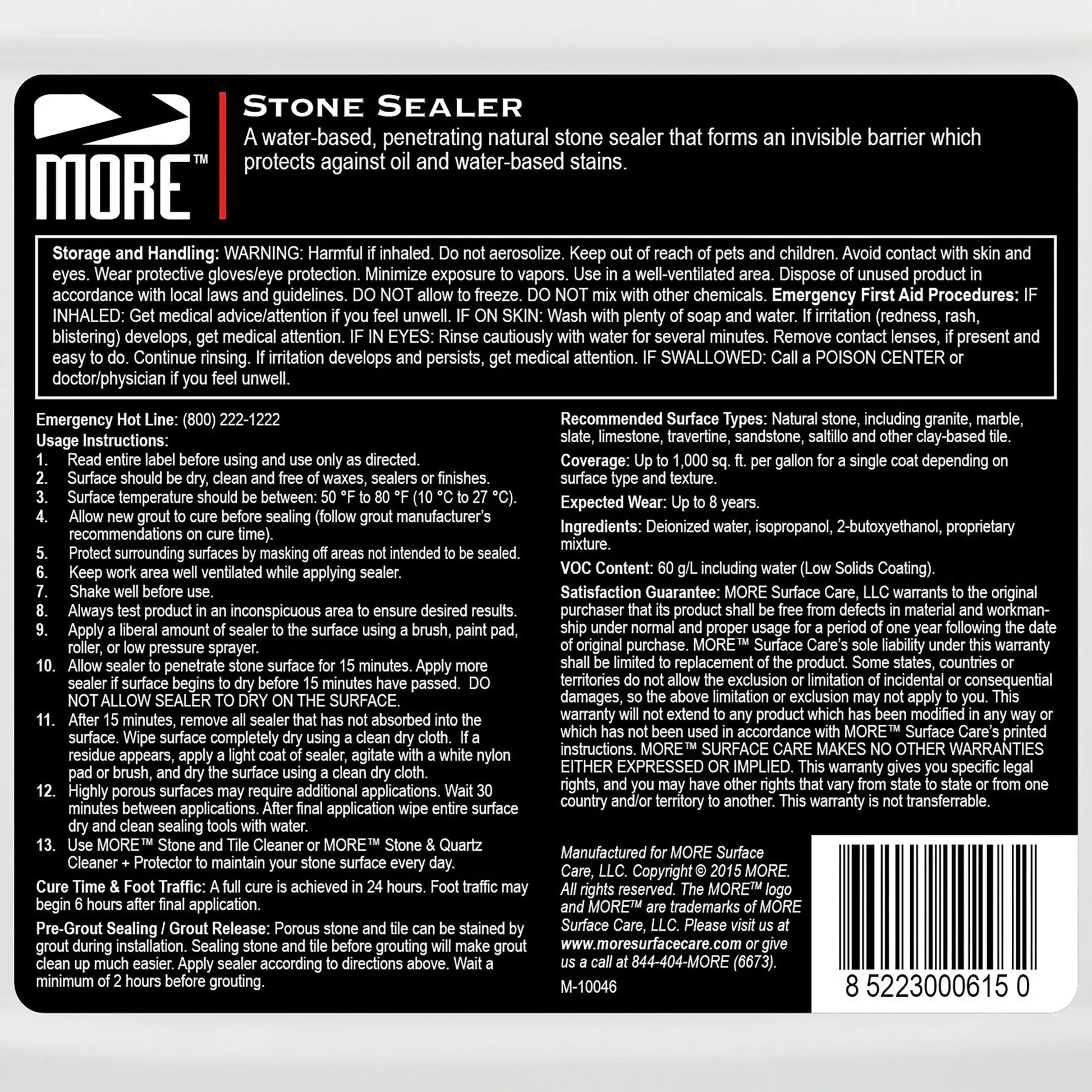 More Stone Sealer Quart 