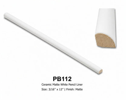 Shop Tuxedo 1/2 x 12 inch Pencil SBN |   Artistic Tile & Stone