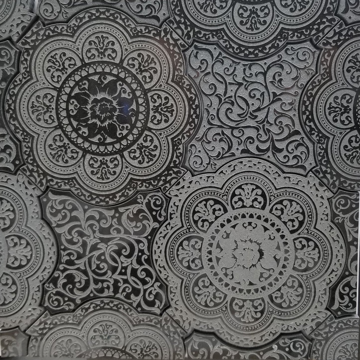 Shop Mir Skalini Pantheon Floreale Black |   Artistic Tile & Stone