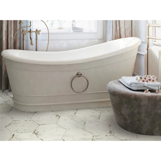 Shop Mir Retro Blanco Hex |   Artistic Tile & Stone