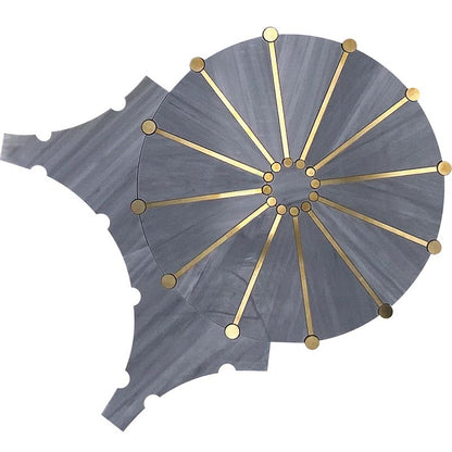 Shop Mir Skalini Rockefeller Grey Sunburst |   Artistic Tile & Stone