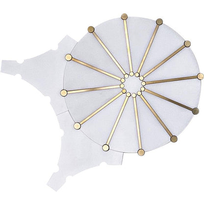 Shop Mir Skalini Rockefeller White Sunburst |   Artistic Tile & Stone