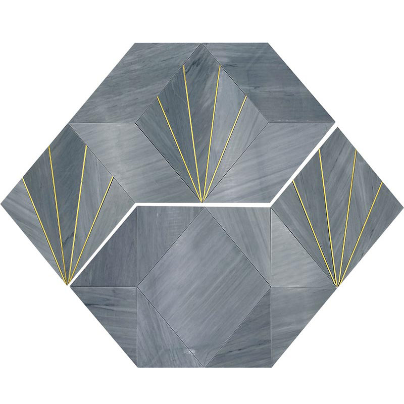 Shop Mir Skalini Rockefeller Grey Crown (Set of 2) |   Artistic Tile & Stone