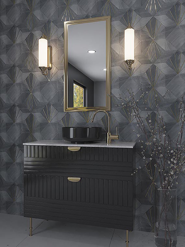 Shop Mir Skalini Rockefeller Grey Crown (Set of 2) |   Artistic Tile & Stone