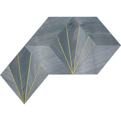 Shop Mir Skalini Rockefeller Grey Crown (Set of 2) |   Artistic Tile & Stone
