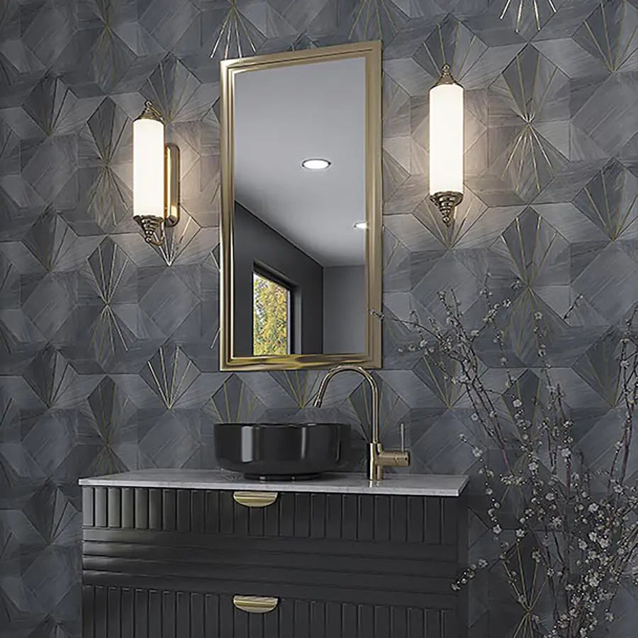 Shop Mir Skalini Rockefeller Grey Crown (Set of 2)Â |Â Â  Artistic Tile & Stone