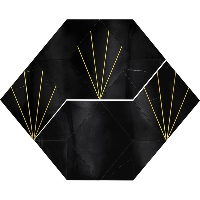 Shop Mir Skalini Rockefeller Black Crown (Set of 2) |   Artistic Tile & Stone