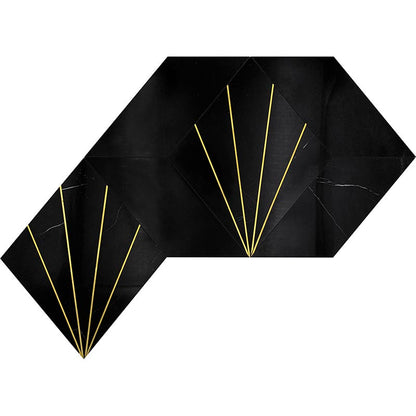 Shop Mir Skalini Rockefeller Black Crown (Set of 2) |   Artistic Tile & Stone