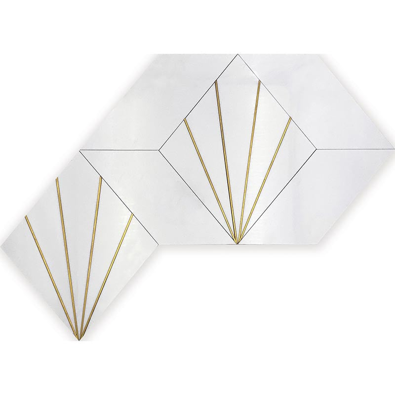 Shop Mir Skalini Rockefeller White Crown (Set of 2) |   Artistic Tile & Stone