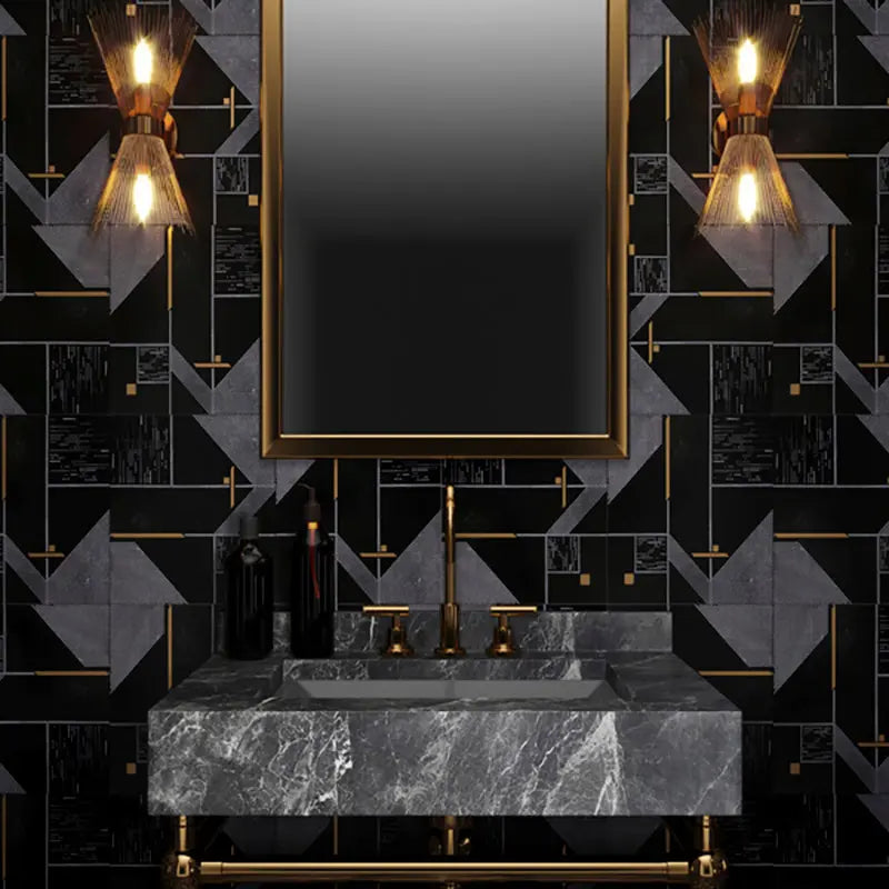 Shop Mir Skalini Rockefeller Black NouveauÂ |Â Â  Artistic Tile & Stone