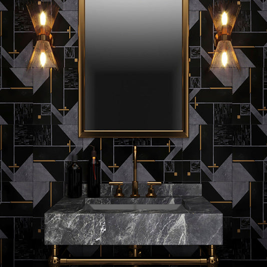 Shop Skalini Rockefeller Black Nouveau |   Artistic Tile & Stone