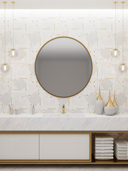 Shop Mir Skalini Rockefeller White Nouveau |   Artistic Tile & Stone
