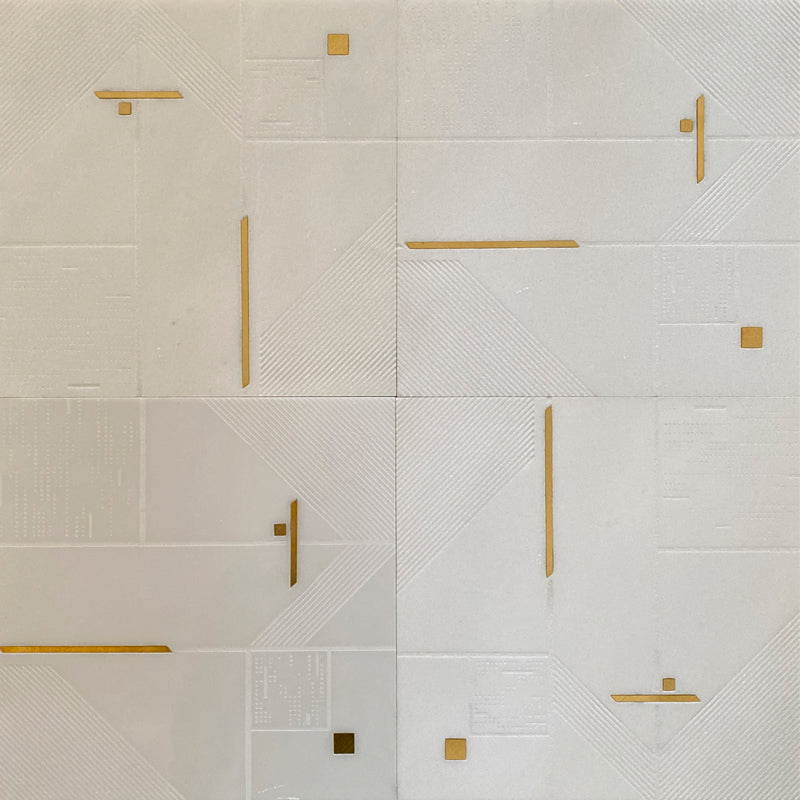 Shop Mir Skalini Rockefeller White Nouveau |   Artistic Tile & Stone