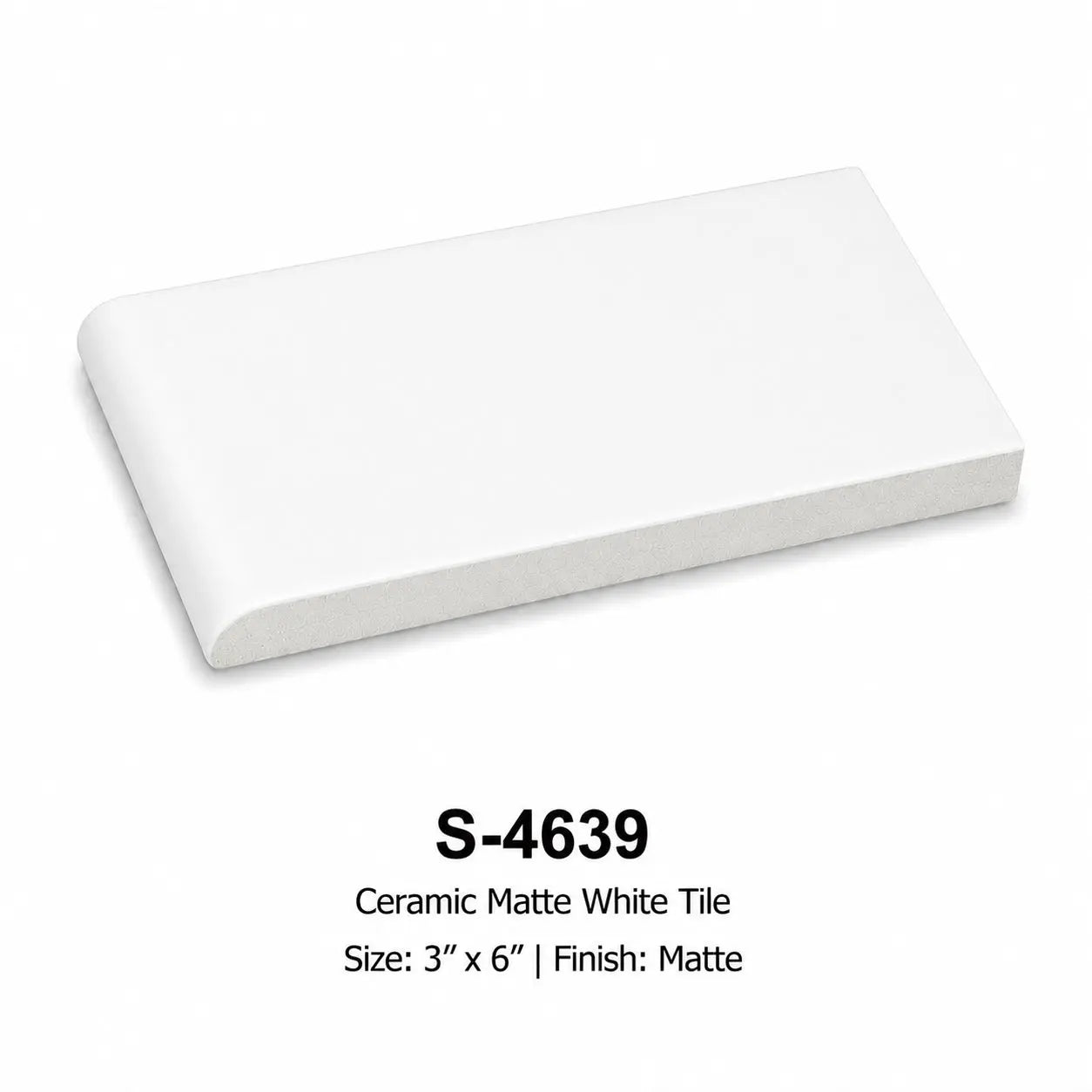 Shop Tuxedo S4639 SBN on 3 inch Side |   Artistic Tile & Stone