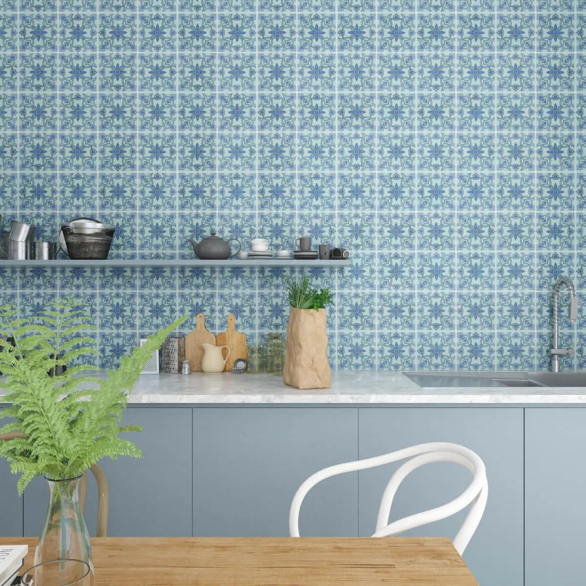 Shop Catalina Samara Aqua 6x6 |   Artistic Tile & Stone