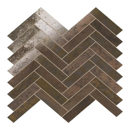 Shop Mir Stellar Copper Herringbone | Artistic Tile & Stone