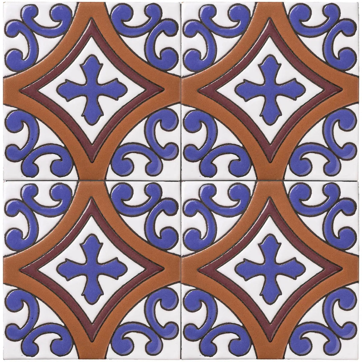 Arto Pattern Tile Shop Arto T2-100-B 4x4 | Artistic Tile & Stone