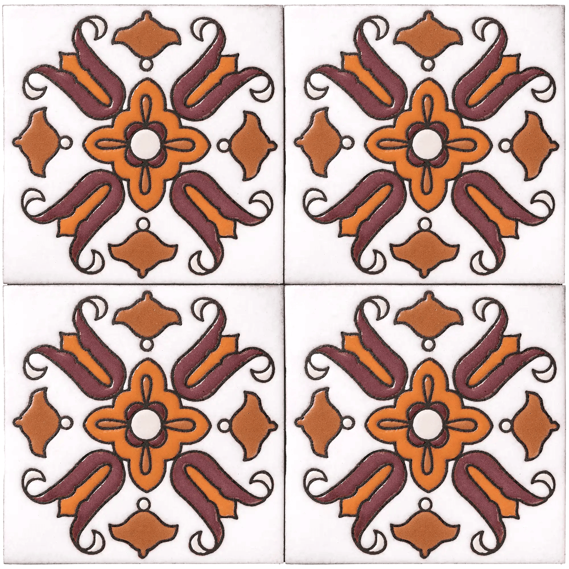 Arto Pattern Tile Shop Arto T2-101-B 4x4 | Artistic Tile & Stone
