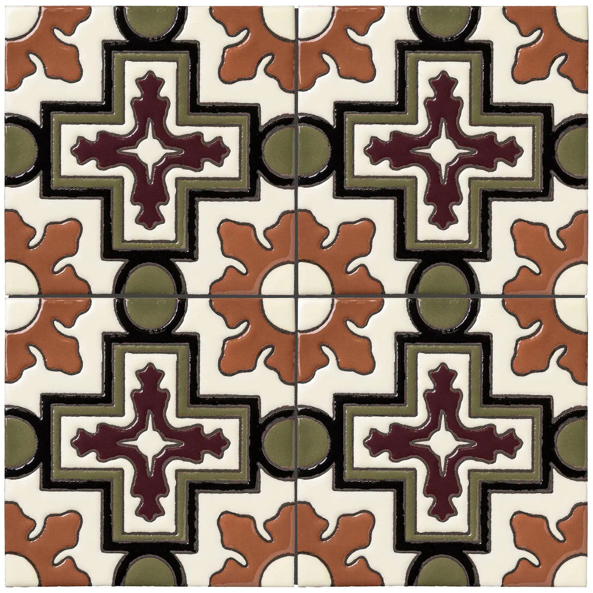 Arto Pattern Tile Shop Arto T2-109-A 4x4 | Artistic Tile & Stone