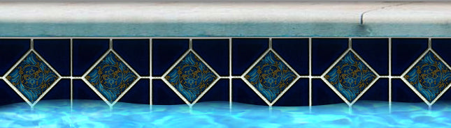 Shop Ambon 6 Deco Royal Blue  6x6 From FujiwaÂ |Â Â  Artistic Tile & Stone