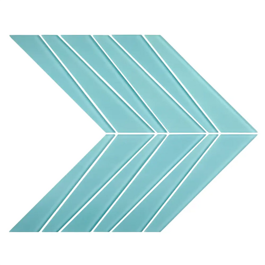 Shop Palms Azure Matte 9-1/4 x 11-3/4 |   Artistic Tile & Stone