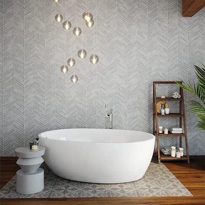 Shop Palms Glacier Gloss 9-1/4 x 11-3/4 |   Artistic Tile & Stone