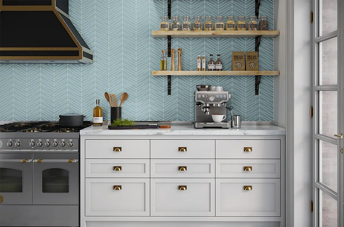 Shop Palms Oceania Gloss 9-1/4 x 11-3/4 |   Artistic Tile & Stone