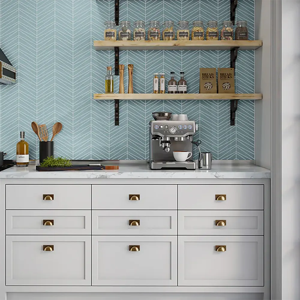 Shop Palms Oceania Gloss 9-1/4 x 11-3/4 |   Artistic Tile & Stone