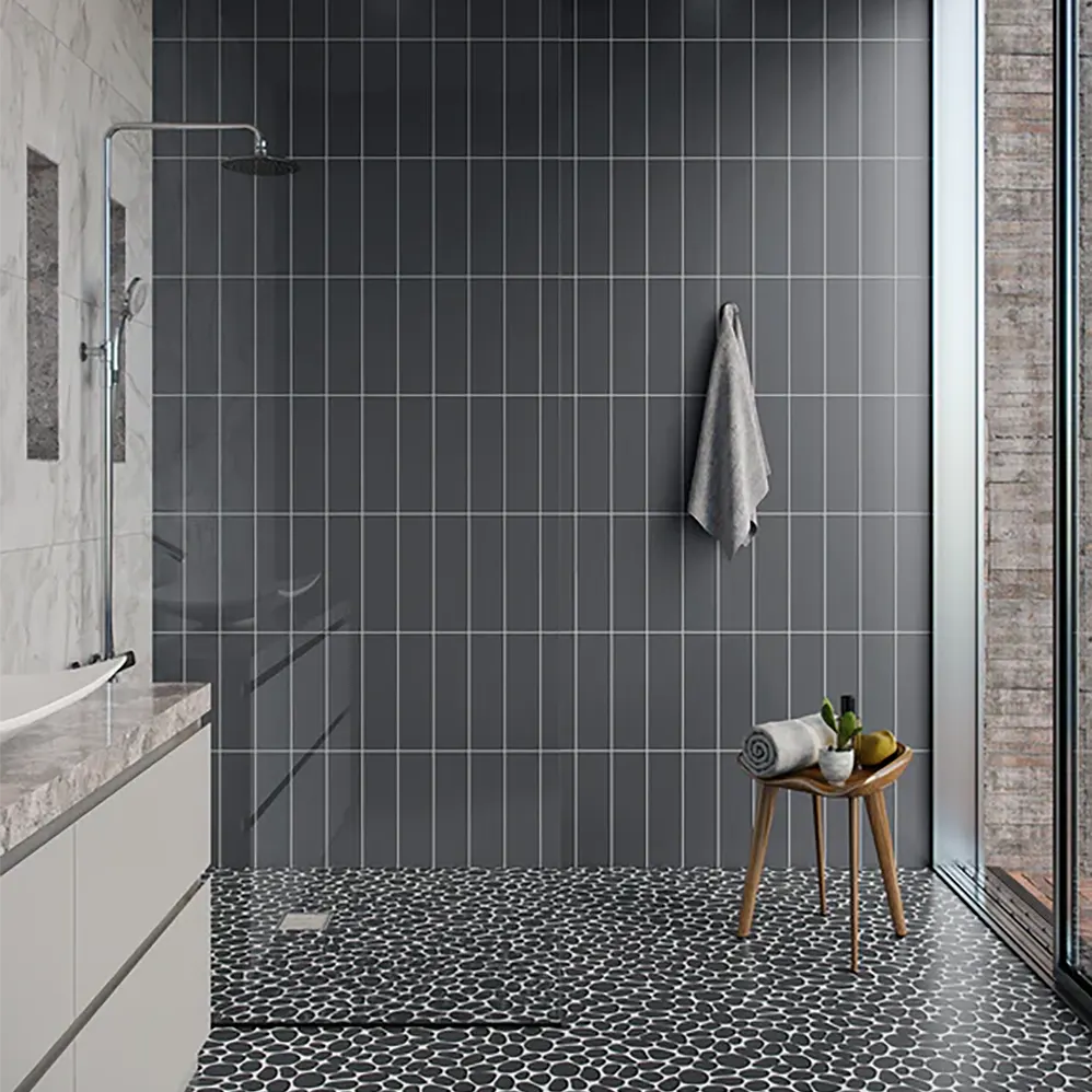 Shop Spindrift Graphite Matte 11-3/4 x 11-3/4 |   Artistic Tile & Stone