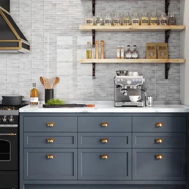 Shop Island Stone Waveline Glacier Gloss 12-3/4 x 12-5/8ÃƒÆ’Ã¢â‚¬Å¡Ãƒâ€šÃ‚Â |ÃƒÆ’Ã¢â‚¬Å¡Ãƒâ€šÃ‚Â ÃƒÆ’Ã¢â‚¬Å¡Ãƒâ€šÃ‚Â  Artistic Tile & Stone