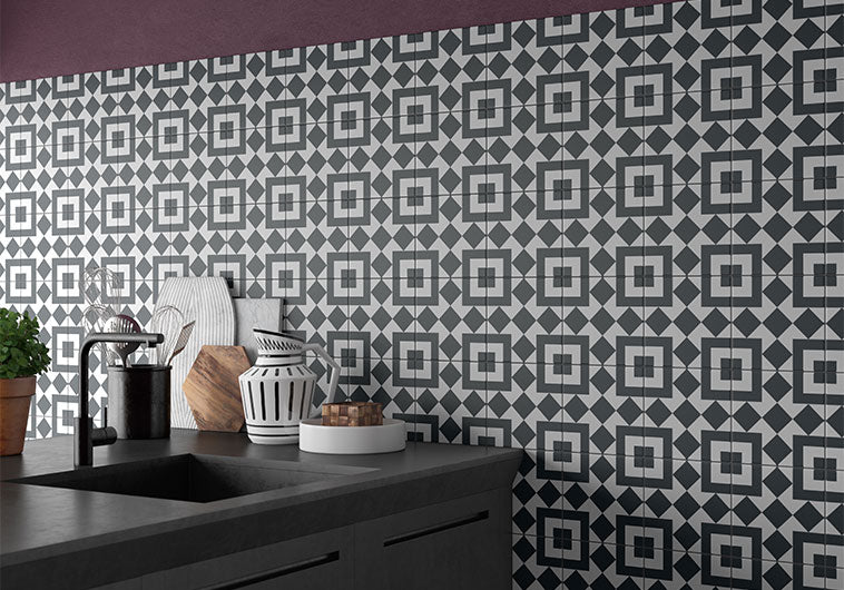 Shop Glazzio Moderna Checkers 8x8 |   Artistic Tile & Stone