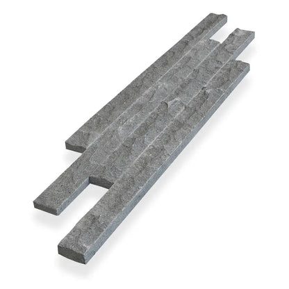 Cladding Uniform Strip Grey Andesite Chipped 5x16 